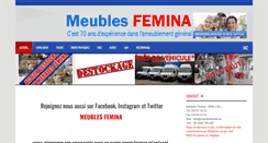 Desktop Screenshot of meublesfemina.be