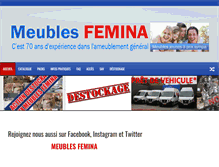 Tablet Screenshot of meublesfemina.be